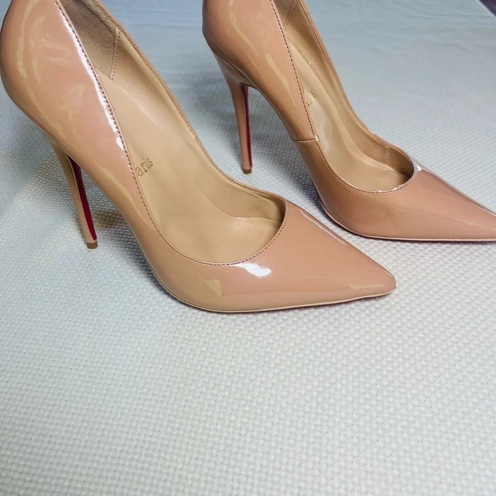 Blush Christian Louboutin So Kate pumps